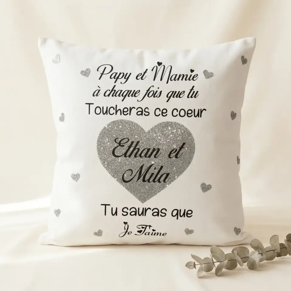 Coussin Papy & Mamie